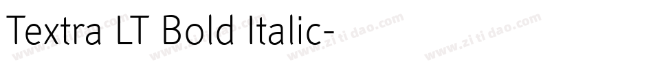 Textra LT Bold Italic字体转换